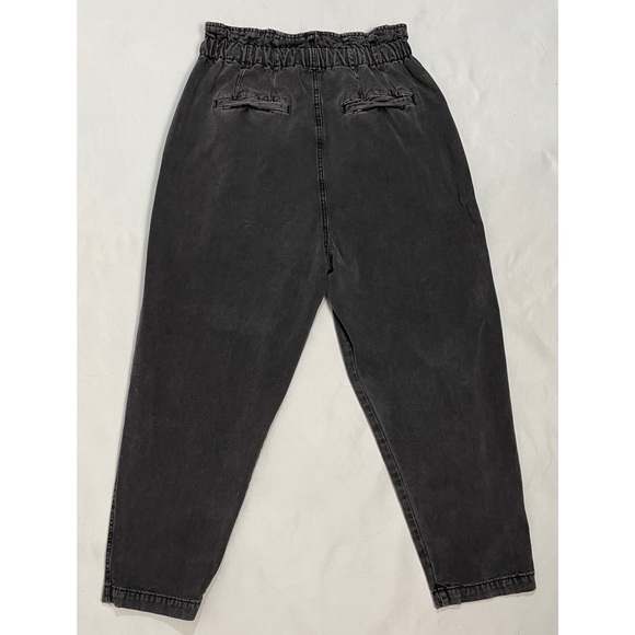 Free People Margate Pleated Black Trousers Size M - Picture 3 of 10